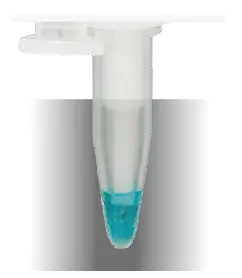 Crystallization of the sample material.